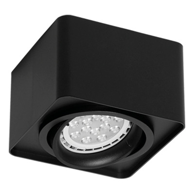 Plafon Cardanico 1 Luz Vancouver Negro Apto Led Ar111