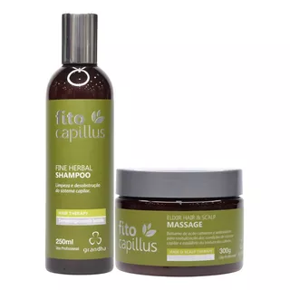 Shampoo E Máscara Elixir Hair Grandha Fito Capillus Herbal