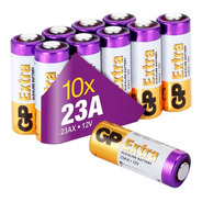 10 Pilhas Baterias 23a Gp Extra 1 Shrink
