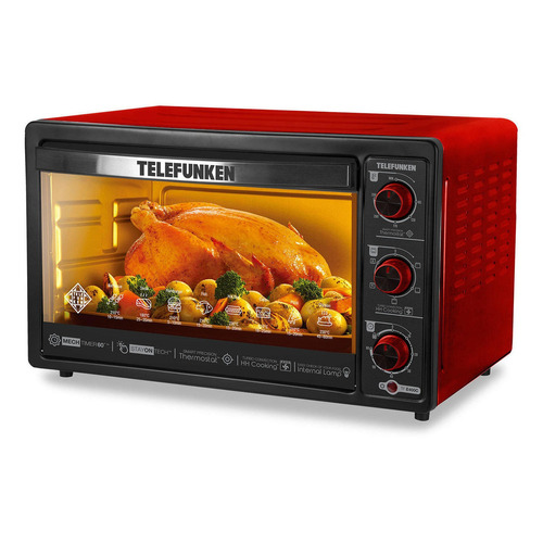 Horno Eléctrico Telefunken Tf E400c Color Rojo