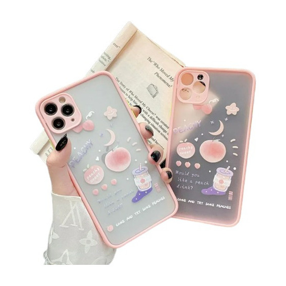 Funda/case Para iPhone X Xr Xs 11 12 13 Frutas Mensajes