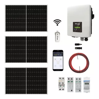 Kit Solar On Grid 150kwh Mes Inversor Inyección Cero Aire Ac