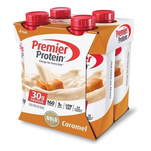 Proteína Premier Liquida 4 Pack Sabor Caramel