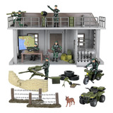 Figura De Acción Del Ejército Y Set De Juego Militar Click N