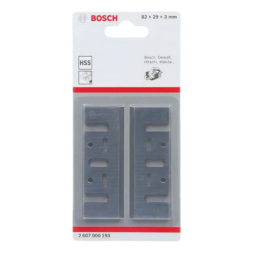 Cuchillas Reversible 82mm Cepillo Electrico Bosch 2607000193