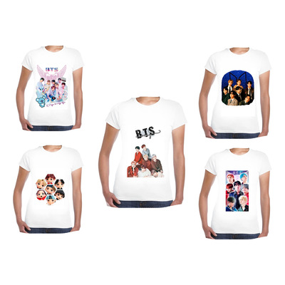 Paquete De 5 Blusas Bts Army Mujer De Moda Kpop Corea