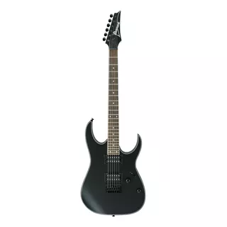 Guitarra Eléctrica Ibanez Rg Standard Rg421 Superstrato De Meranti Black Flat Con Diapasón De Jatoba Asado