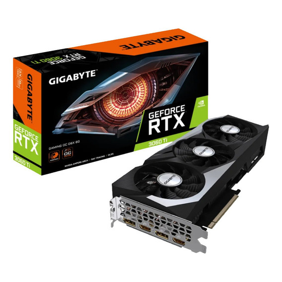 Placa de video Nvidia Gigabyte  Gaming GeForce RTX 30 Series RTX 3060 Ti GV-N306TXGAMING OC-8GD OC Edition 8GB