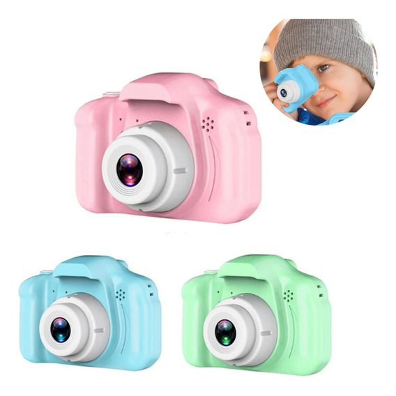 Mini Camara De Fotos Infantil Digital Recargable Con Juegos