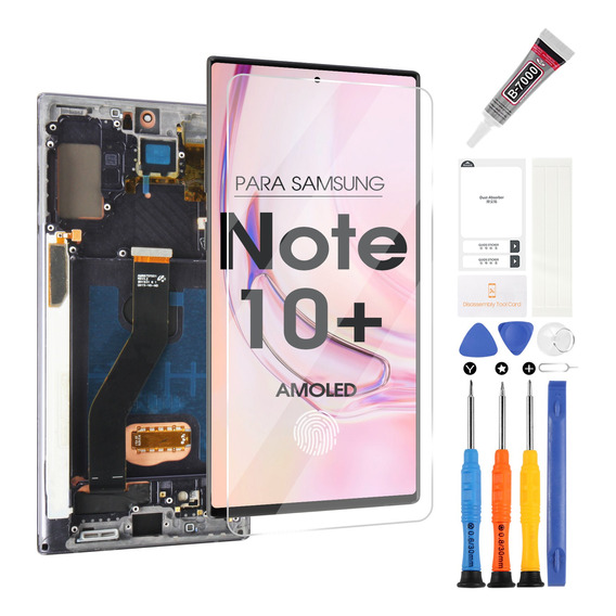 Para Samsung Note 10 Plus Pantalla Lcd Con Marco Amoled