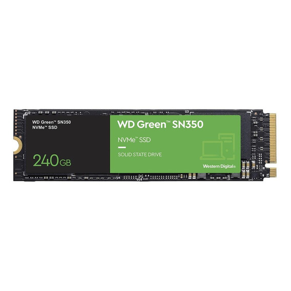 Disco sólido SSD interno Western Digital WD Green SN350 WDS240G2G0C 240GB
