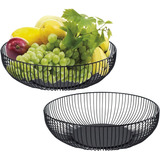 Cestas De Frutas Yesland, De Metal, 27,9 Cm, Decorativas, 2 