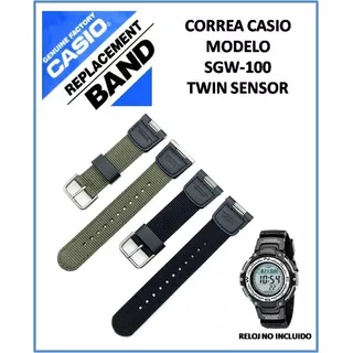 Correa Casio Sgw-100 Pas-400 Nylon Cuero