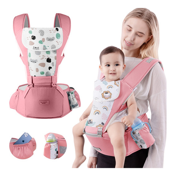 Mochila Cangurera Portabebés Ergonimica De 0-36 Meses