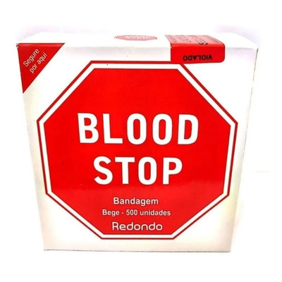 Curativo Blood Stop Redondo Pacote Com 500 Unidades