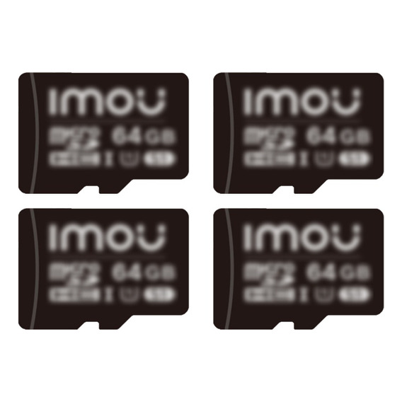 Pack X4 Memoria Interior Micro Sd 64gb Imou