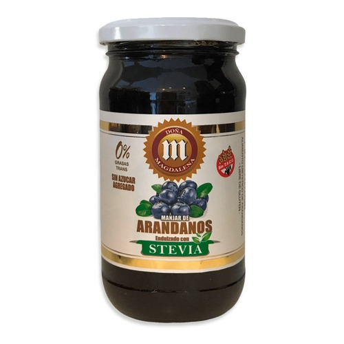 Mermelada Arándanos Con Stevia - Doña Magdalena (360g)