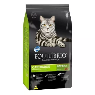 Alimento Equilibrio Gatos Castrados Hairball 7.5kg. Np