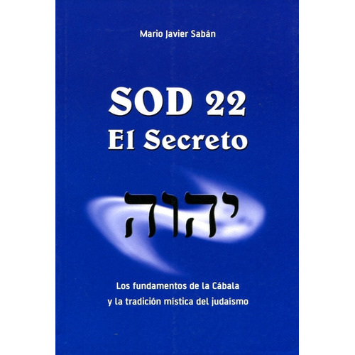 Libro - Sod 22 - Saban , Mario Javier