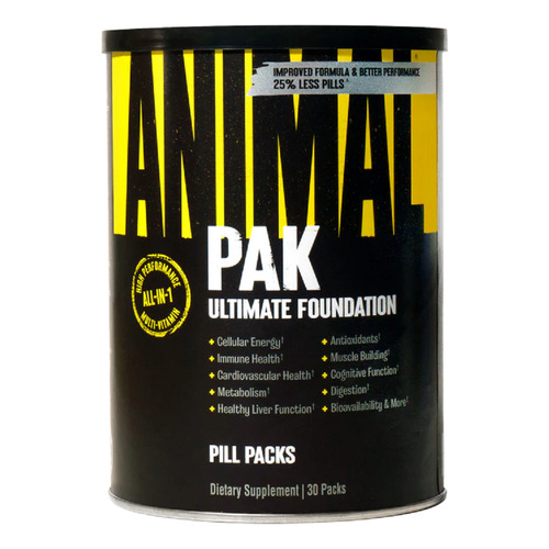 Suplemento en comprimidos Universal Nutrition  Animal Pak Animal training Pak vitaminas en lata 30 un