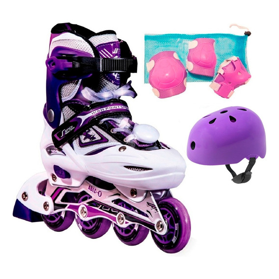 Rollers Patines Extensibles Niños Combo Completo