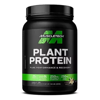 Proteina Muscletech Plant Protein 1.82 Lbs Los Sabores Sabor Vainilla