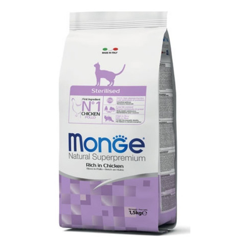 Monge Feline Super Premium Castrado Pollo 1,5 Kg 