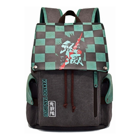 Demon Slayer Anime Canvas Backpack Regalo De Alta Calidad