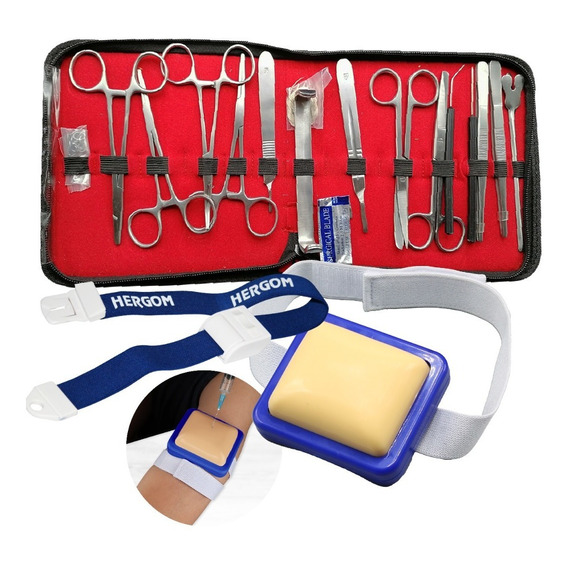 Kit Estuche De Disección/sutura Para Estudiantes De Medicina