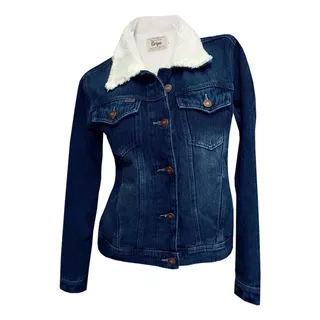 Chaqueta Jean Para Mujer Forrada En Ovejero