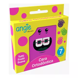 Porta Cera Ortodôntica Angie ® C/ 7 Unidades Caixinha Rosa