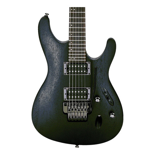 Guitarra eléctrica Ibanez S Standard S520 double-cutaway de meranti weathered black con diapasón de palo de rosa