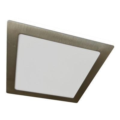 X5 Plafon Embutir Led 18w Acero Cuadrado Panel  Luz Desing