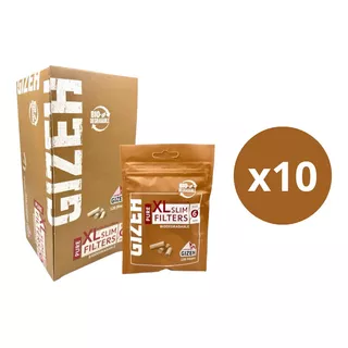 Filtro Gizeh Slim Orgánico Xl Bolsa X 10 Bolsas X 120 Unid Sabor Organicos Xl