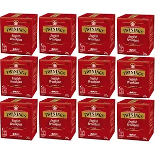 Chá Twinings Preto English Breakfast Kit 12caixas 120 Sachês