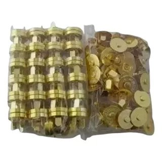 Botão Imantado Cor Ouro 18mm C/100 Fechos P/bolsas (imã)