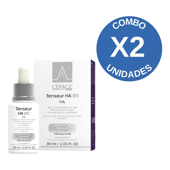 Combo X2 Cepage Tenseur Ha B5 Serum Concentrado Antiage 30ml