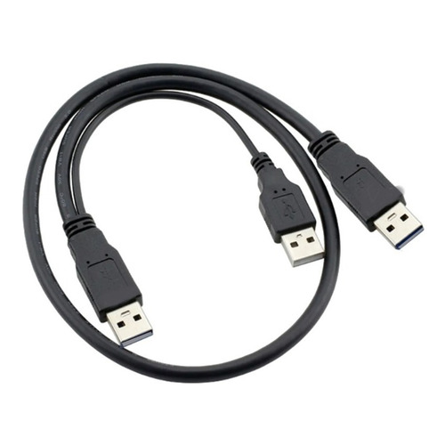 Cable Usb 2.0 Para Discos Duros Y 42 Cm De Largo Color Negro