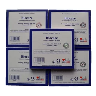 Papel Térmico Para Tococardiografo De 112mm X 100mm Biocare