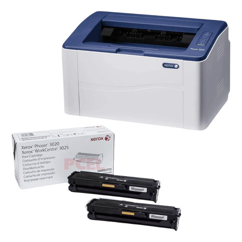 Impresora Simple Funcion Xerox 3020 Blanco Toner Setup Toner Adicional 