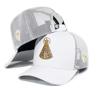 Boné Trucker Branco Nossa Senhora Aparecida  Envio Full