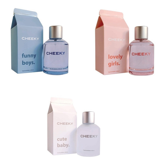 Pack X3 Perfumes Cheeky Niños A Eleccion 100ml