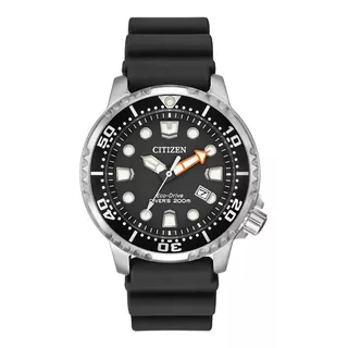 Relógio Citizen Promaster Diver Bn0150-28e Cor Da Correia Preta Cor Do Bisel Prata Cor Do Fundo Preto