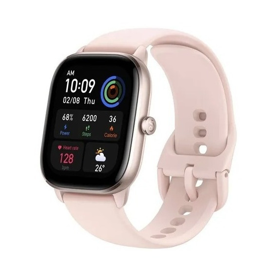 Brazalete Amazfit Gts 4 Mini Smartwatch 1.65, color rosa flamenco