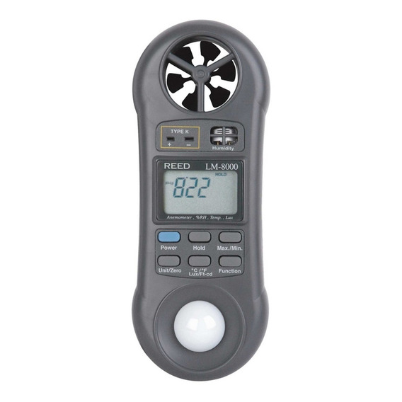 Medidor Anemometro Luxometro Humedad Temperatura 4 En 1 Cuot