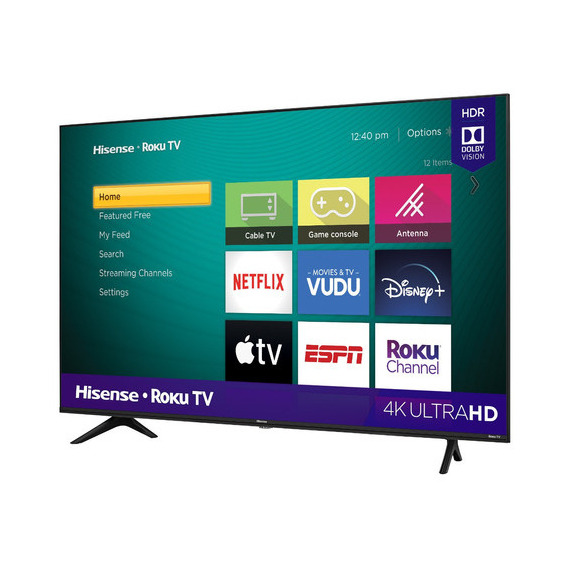 Pantalla Televisión Hisense 58'' Smart Tv Roku 4k Uhd 58r6e3