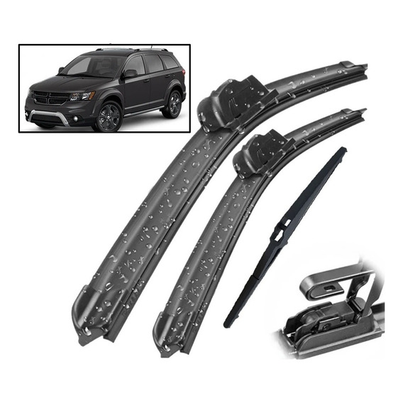 Dodge Journey Jc49 2008-2020 Plumillas (set De 3)