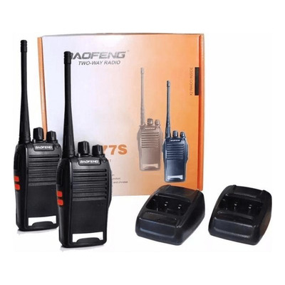 Kit 2 Rádios Ht Baofeng Uhf Vhf 16 Canais Bf777s 12km