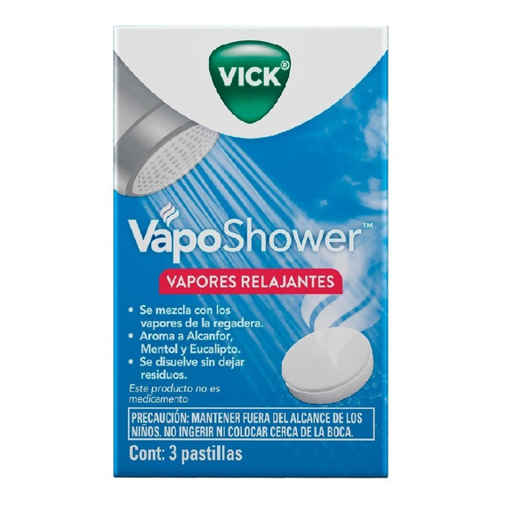 Vick Vaposhower Caja Con 3 Pastillas