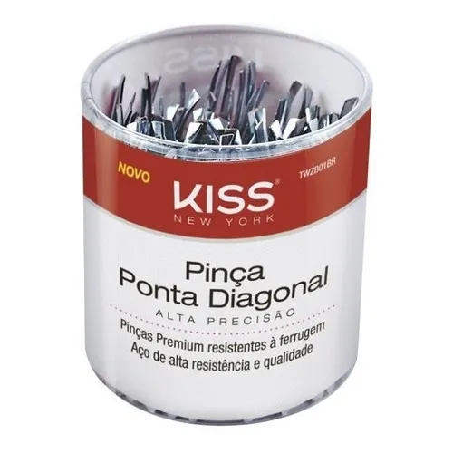 Pinça Ponta Diagonal Alta Precisão C/72un Kiss Twzb01br